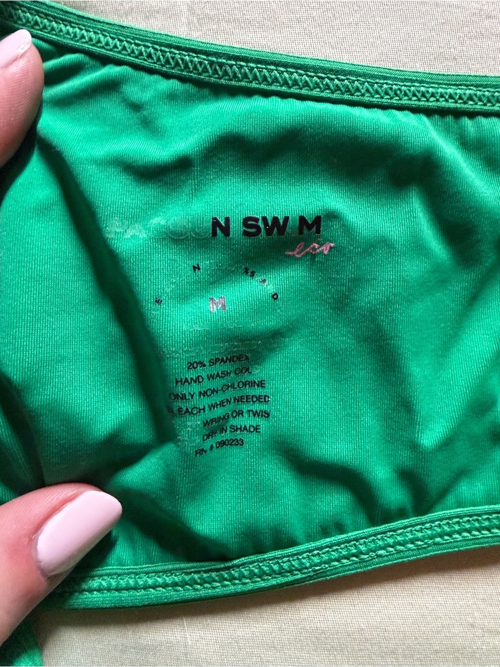 PacSun Green Ribbed Bikini Top - Picture 3 of 3